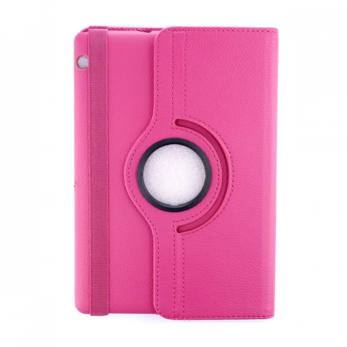 Huawei MediaPad T3 10 / 9.6 Kılıf 360 Tablet Deri Kılıf - Pembe
