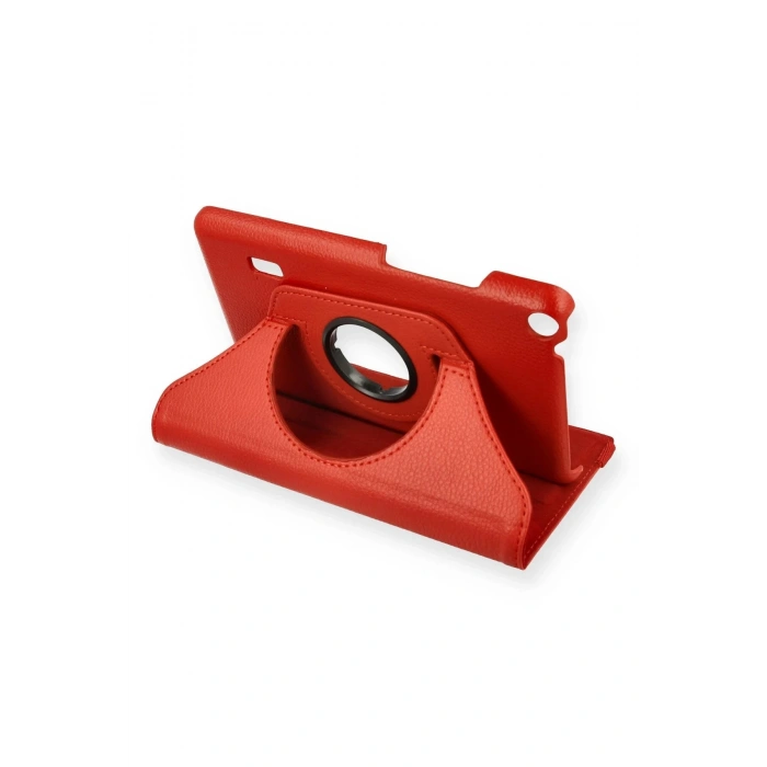 Huawei MediaPad T3 7 Kılıf 360 Tablet Deri Kılıf - Kırmızı