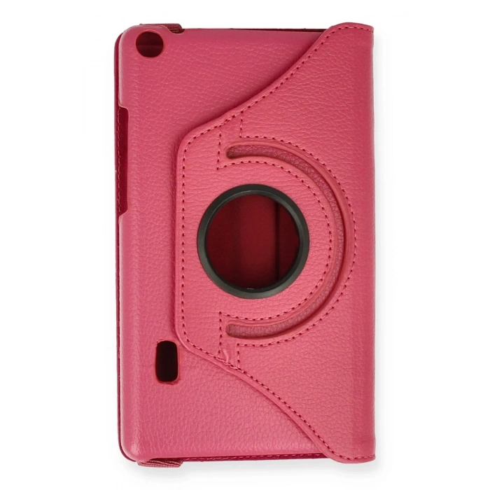 Huawei MediaPad T3 7 Kılıf 360 Tablet Deri Kılıf - Pembe