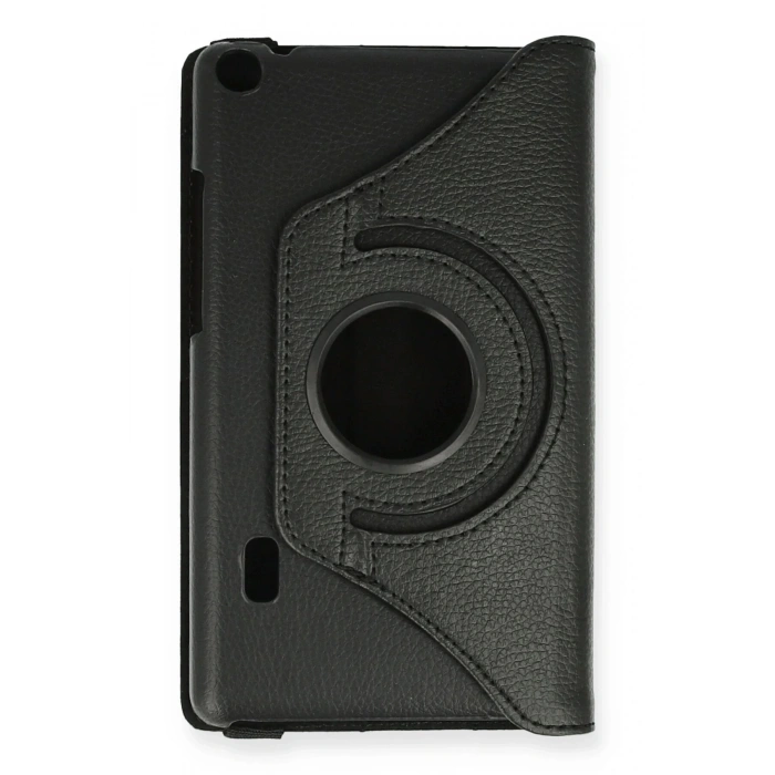 Huawei MediaPad T3 7 Kılıf 360 Tablet Deri Kılıf - Siyah