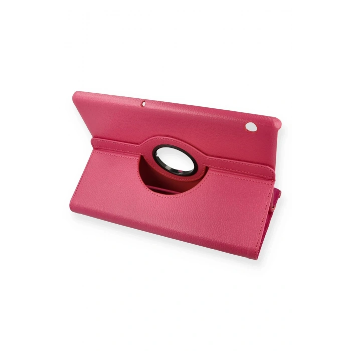 Huawei MediaPad T5 10 Kılıf 360 Tablet Deri Kılıf - Pembe