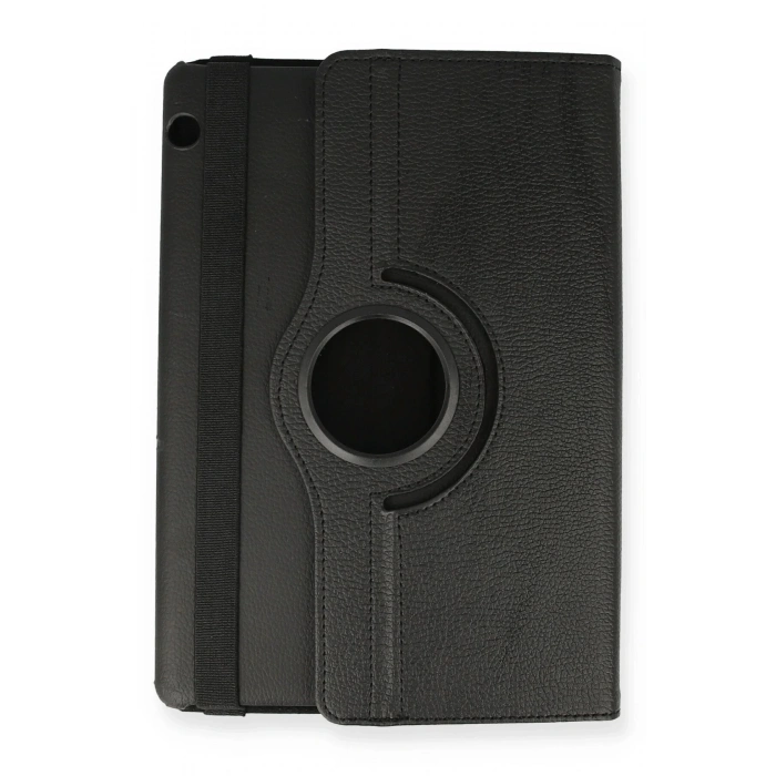 Huawei MediaPad T5 10 Kılıf 360 Tablet Deri Kılıf - Siyah