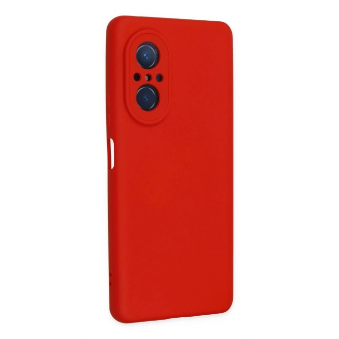 Huawei Nova 9 SE Kılıf Nano içi Kadife Silikon - Kırmızı