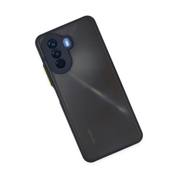 Huawei Nova Y70 Kılıf Montreal Silikon Kapak - Lacivert