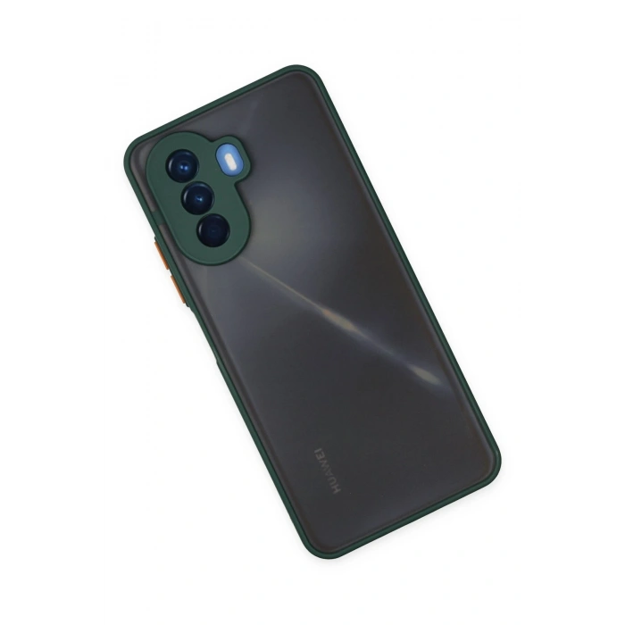 Huawei Nova Y70 Kılıf Montreal Silikon Kapak - Yeşil