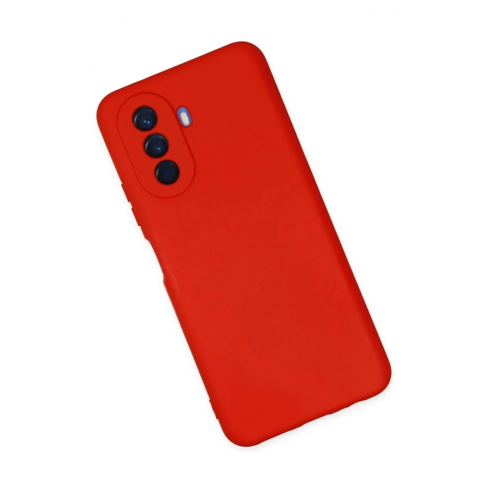 Huawei Nova Y70 Kılıf Nano içi Kadife Silikon - Kırmızı
