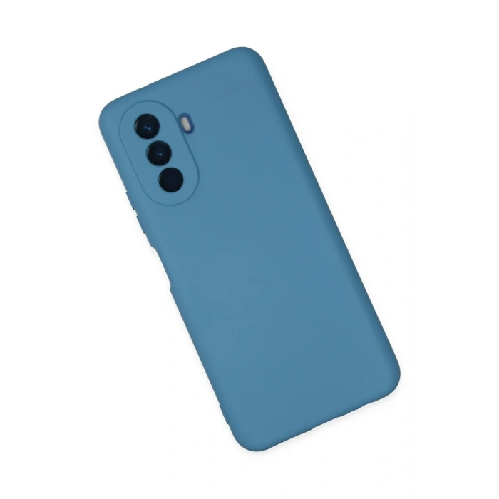 Huawei Nova Y70 Kılıf Nano içi Kadife Silikon - Mavi