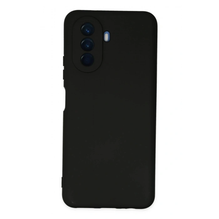 Huawei Nova Y70 Kılıf Nano içi Kadife Silikon - Siyah