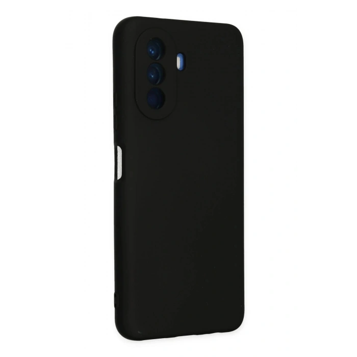 Huawei Nova Y70 Kılıf Nano içi Kadife Silikon - Siyah