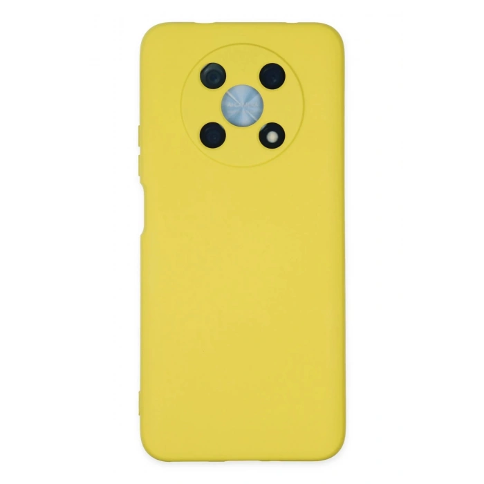 Huawei Nova Y90 Kılıf Nano içi Kadife Silikon - Sarı