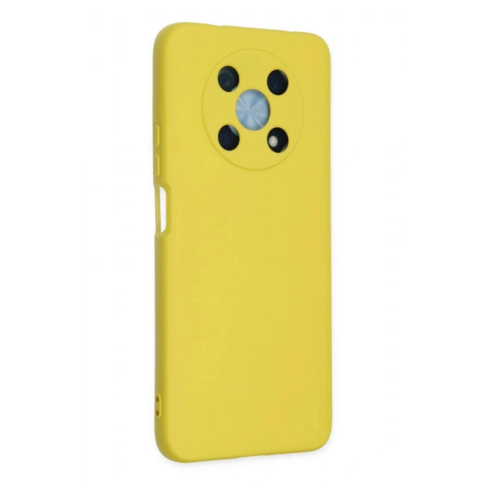 Huawei Nova Y90 Kılıf Nano içi Kadife Silikon - Sarı