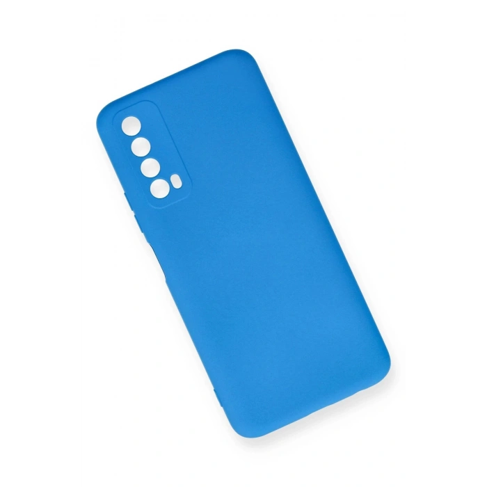 Huawei P Smart 2021 Kılıf Nano içi Kadife Silikon - Mavi
