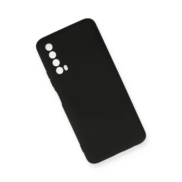 Huawei P Smart 2021 Kılıf Nano içi Kadife Silikon - Siyah