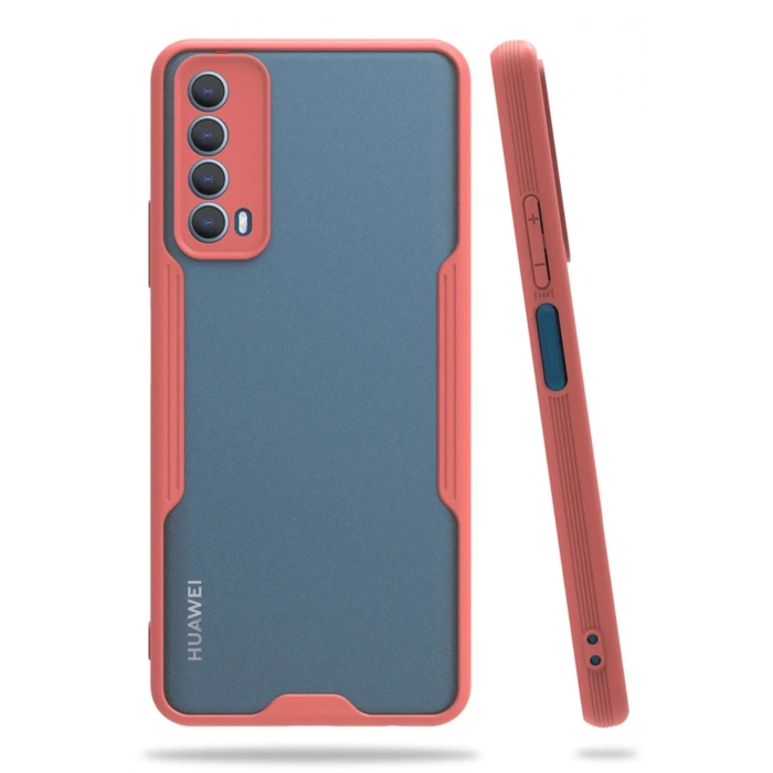 Huawei P Smart 2021 Kılıf Platin Silikon - Pembe