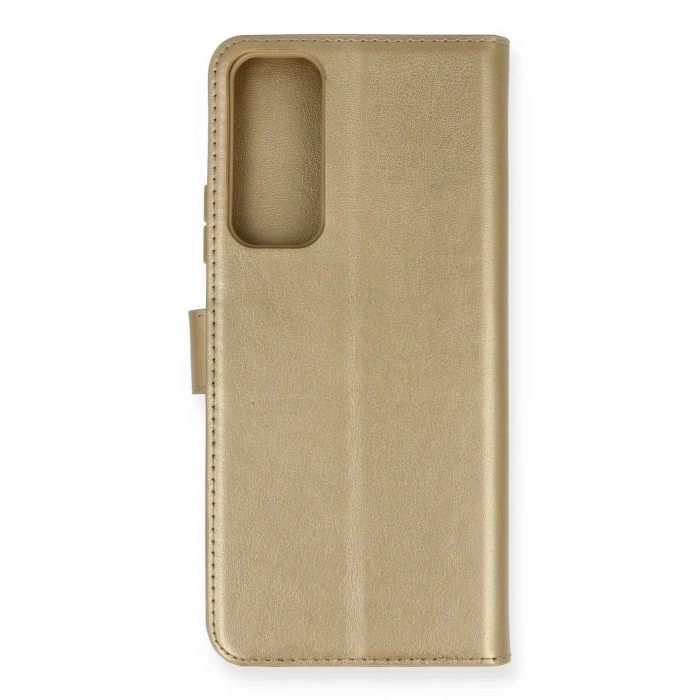 Huawei P Smart 2021 Kılıf Trend S Plus Kapaklı Kılıf - Gold