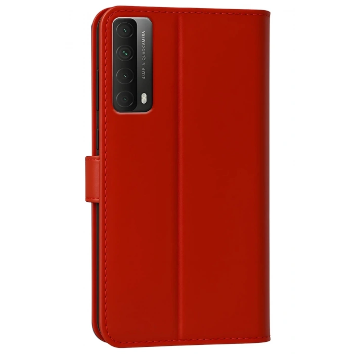 Huawei P Smart 2021 Kılıf Trend S Plus Kapaklı Kılıf - Kırmızı