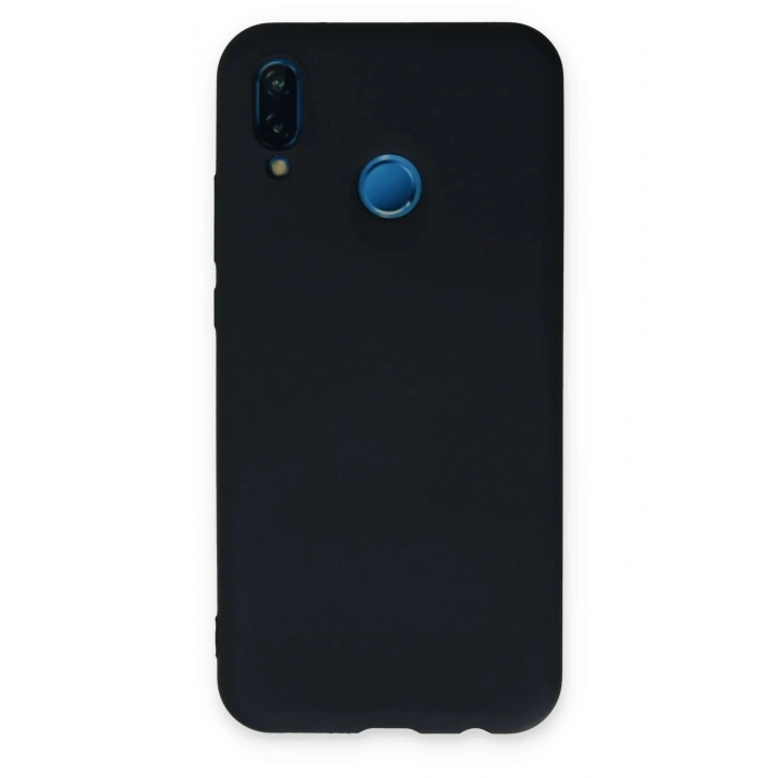 Huawei P20 Lite Kılıf Nano içi Kadife Silikon - Lacivert