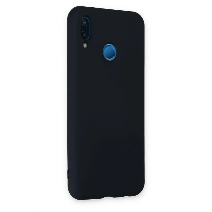 Huawei P20 Lite Kılıf Nano içi Kadife Silikon - Lacivert