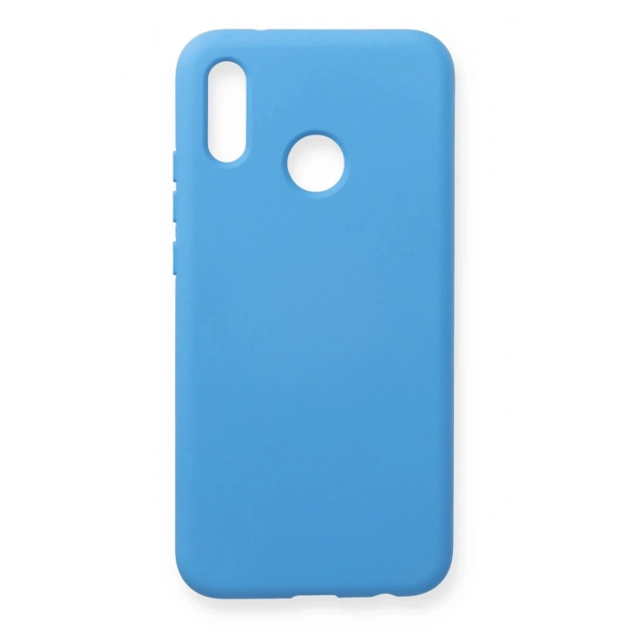 Huawei P20 Lite Kılıf Nano içi Kadife Silikon - Mavi