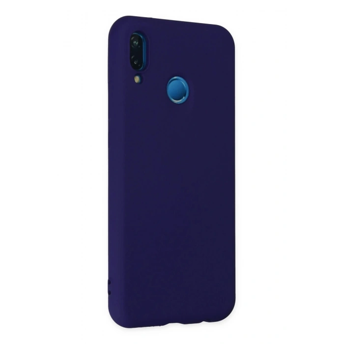 Huawei P20 Lite Kılıf Nano içi Kadife Silikon - Mor