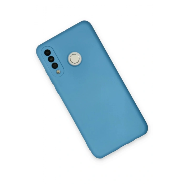 Huawei P30 Lite Kılıf Nano içi Kadife Silikon - Mavi