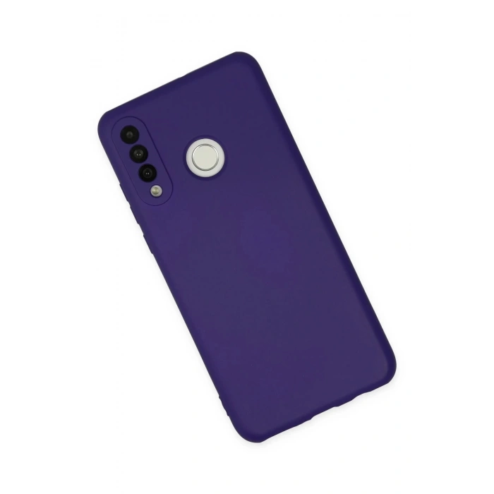 Huawei P30 Lite Kılıf Nano içi Kadife Silikon - Mor