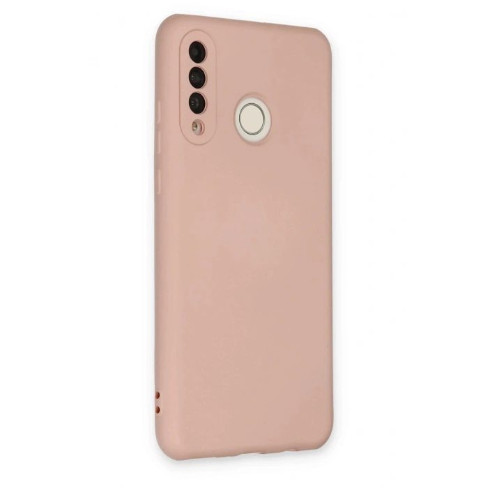 Huawei P30 Lite Kılıf Nano içi Kadife Silikon - Pudra