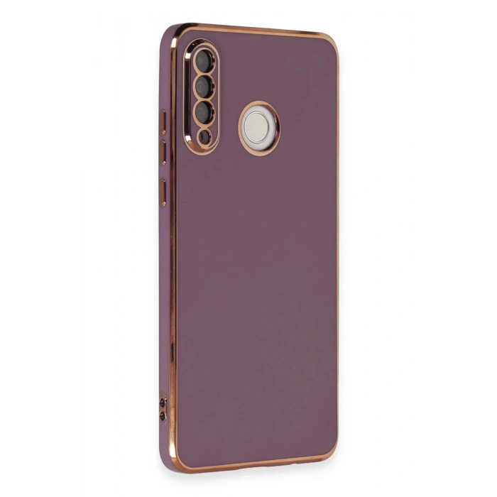 Huawei P30 Lite Kılıf Volet Silikon - Mor