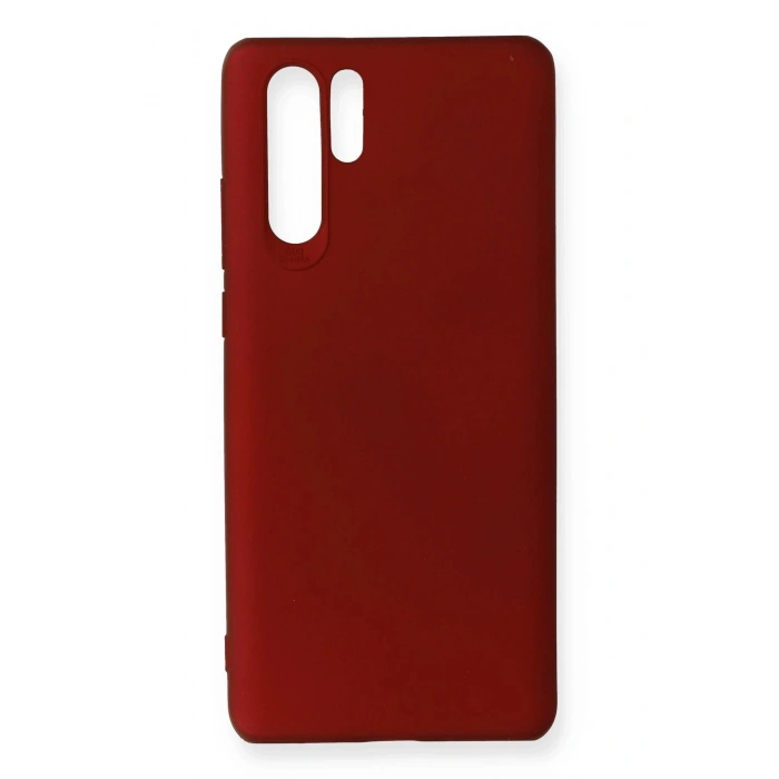 Huawei P30 Pro Kılıf First Silikon - Bordo