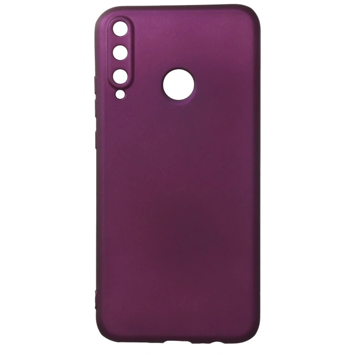 Huawei P40 Lite E Kılıf First Silikon - Mürdüm