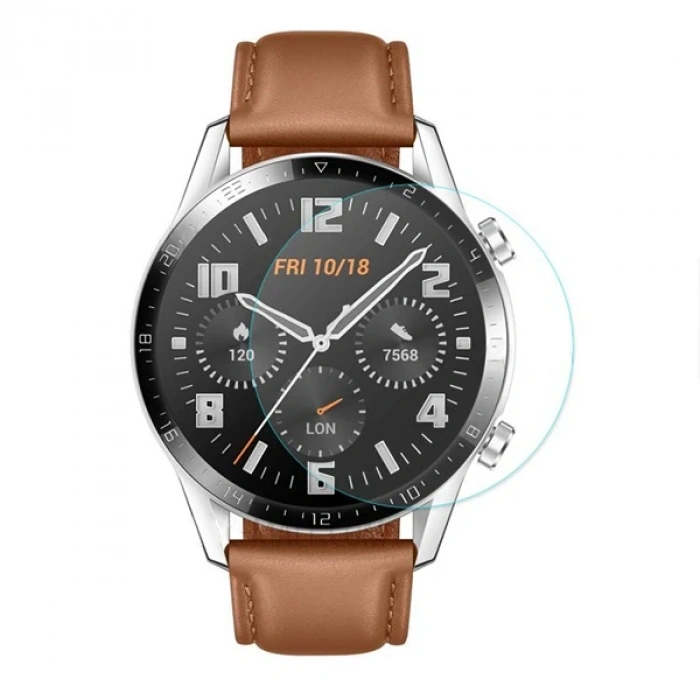 Huawei Watch Gt 2 46mm (2019) Tempered Kırılmaz Cam Koruyucu
