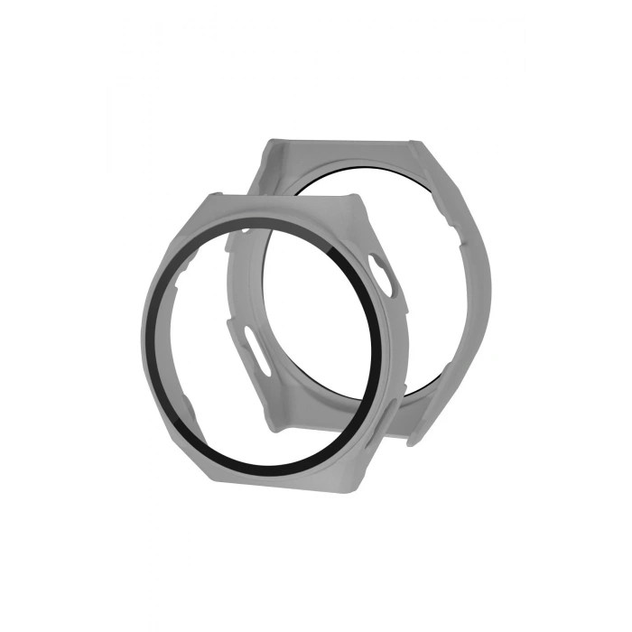 Huawei Watch GT3 Pro 43mm Dota Camlı Kasa Ekran Koruyucu - Gri