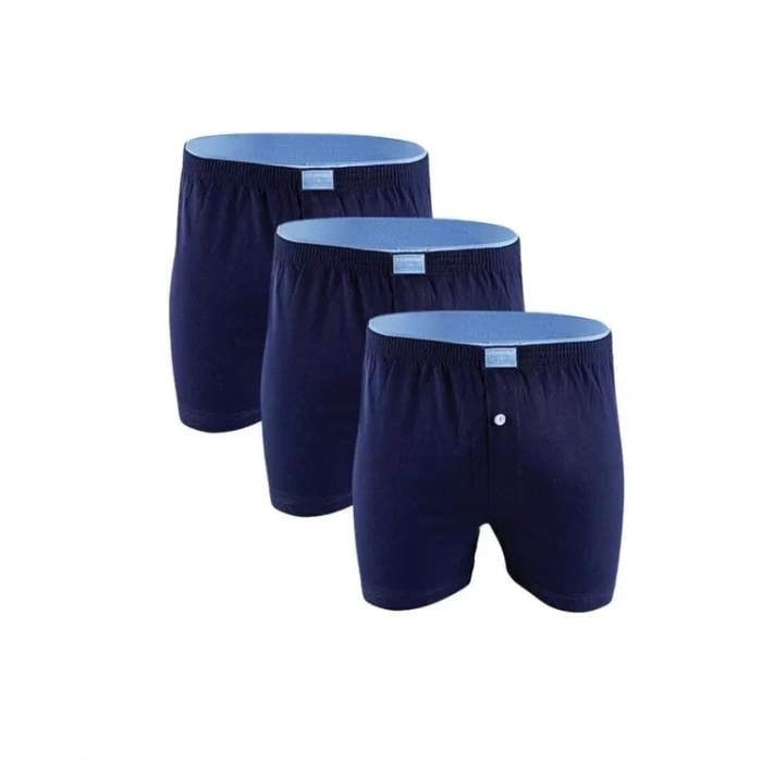 Huma One Erkek  Havlu Bel Düz Boxer 2174 3 Adet