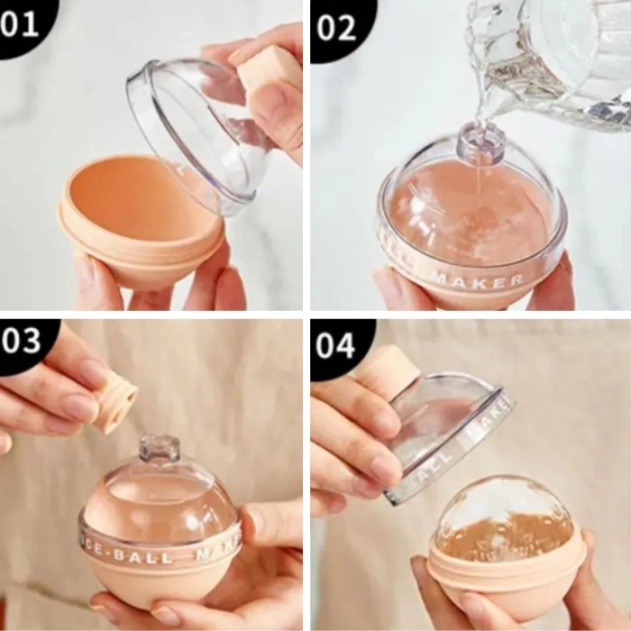 Hunili Altı Silikon Kolay Çıkabilen Büyük Boy Küre Buzluk (4887)