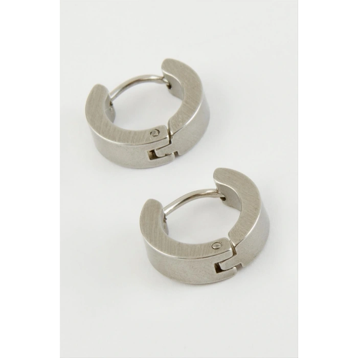 İğneli Erkek Çelik Küpe