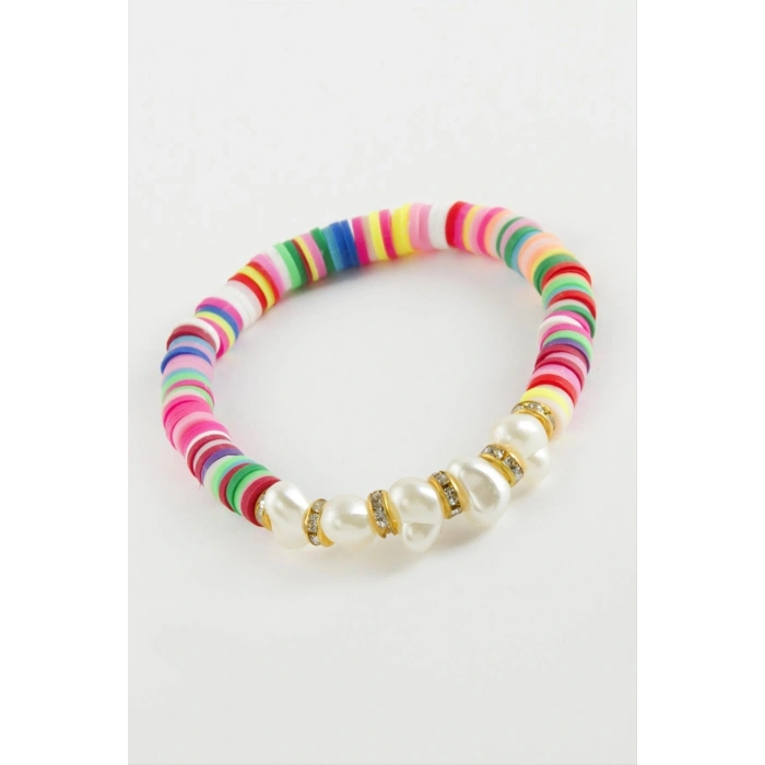 İnci Fimo Boncuk Bileklik