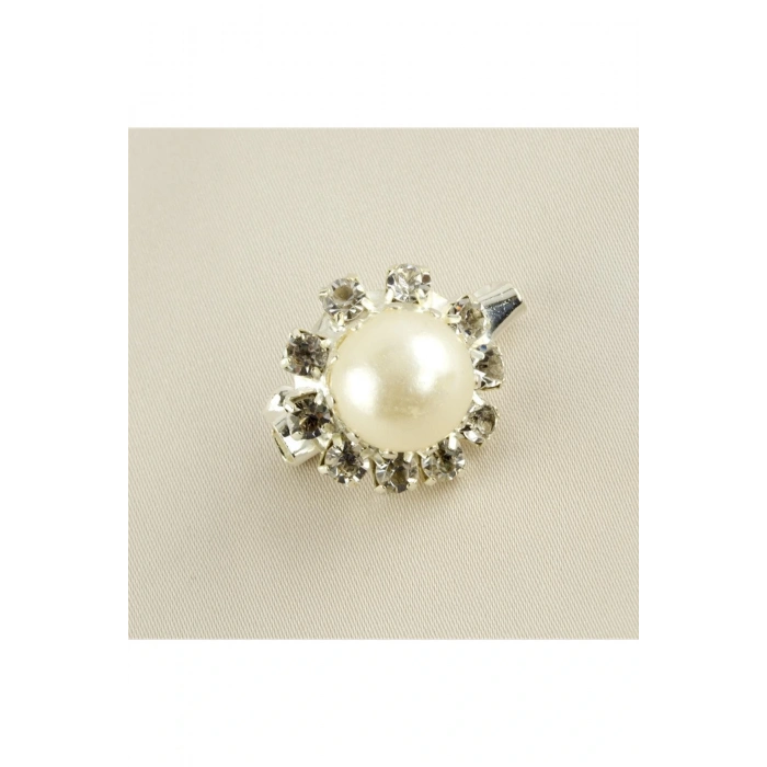 İnci Taşlı Broş