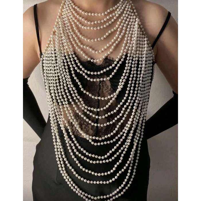 İncili Seksi Vücut Aksesuarı , Şık Bustiyer