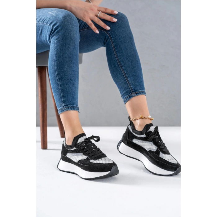 Ines Siyah Spor Ayakkabı