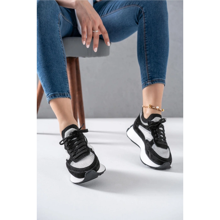 Ines Siyah Spor Ayakkabı