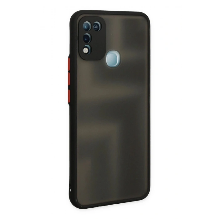 İnfinix Hot 10 Play Kılıf Montreal Silikon Kapak - Siyah