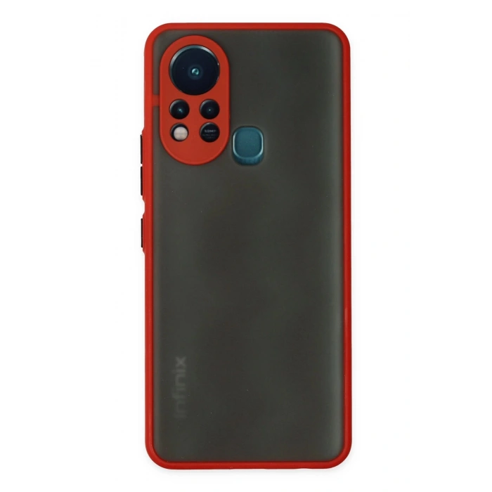 İnfinix Hot 11s Kılıf Montreal Silikon Kapak - Kırmızı