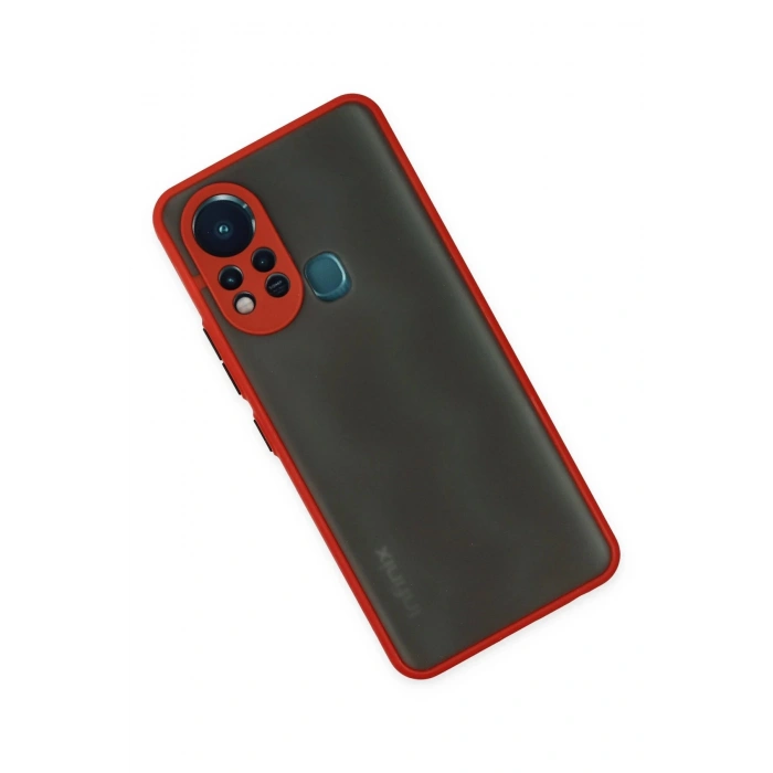 İnfinix Hot 11s Kılıf Montreal Silikon Kapak - Kırmızı