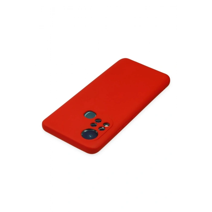İnfinix Hot 11s Kılıf Nano içi Kadife Silikon - Kırmızı