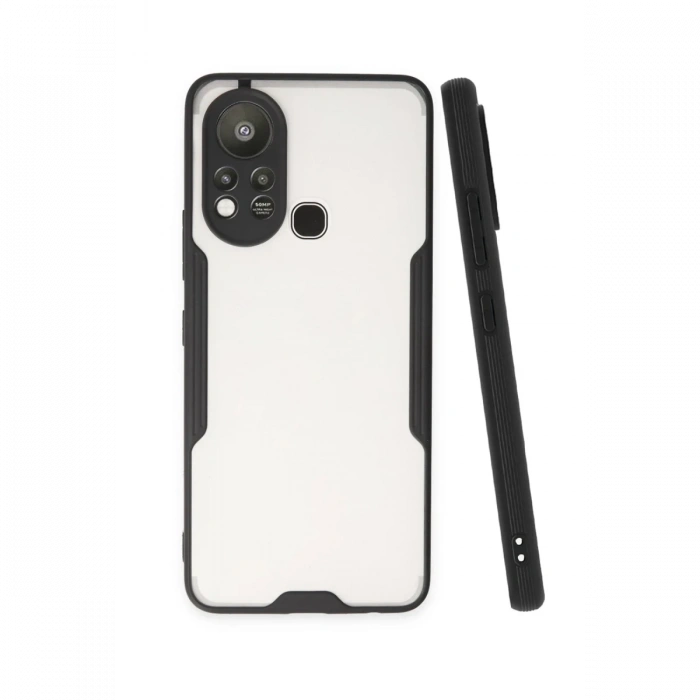 İnfinix Hot 11s Kılıf Platin Silikon - Siyah