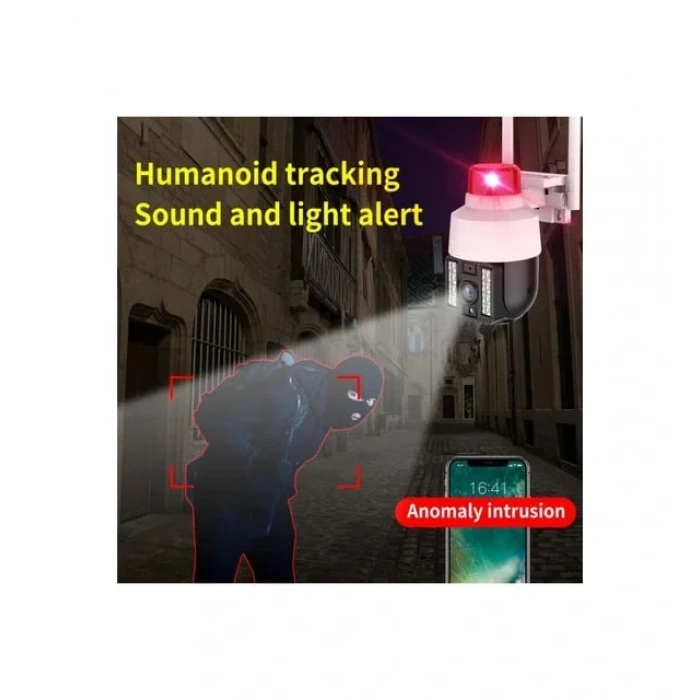 INT-CMR21 SD-kart destekli Hareketli Sesli Gece Renkli PTZ Akıllı Wifi Güvenlik Kamerası (4887)