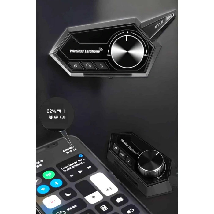 Intercom Kask Kulaklığı ANC Özelliği Yüksek Ses Kaliteli Bluetooth Kulaklık