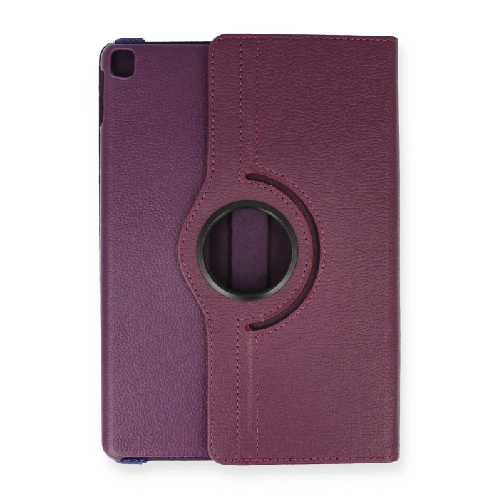 iPad 10.2 (7.nesil) Kılıf 360 Tablet Deri Kılıf - Mürdüm