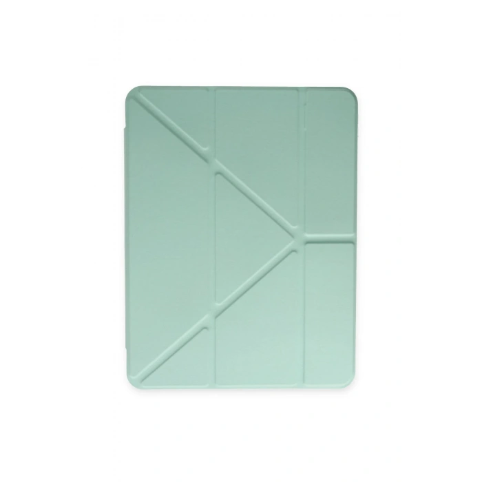 iPad 2022 10.9 (10.nesil) Kılıf Kalemlikli Mars Tablet Kılıfı - Açık Yeşil