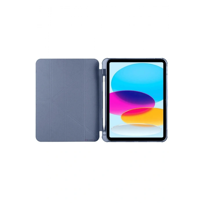 iPad 2022 10.9 (10.nesil) Kılıf Kalemlikli Mars Tablet Kılıfı - Lavender